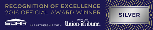 Recognition of Excellence Silver Award Winner - SDAR & The San Diego Union-Tribune
